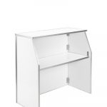 White Folding Portable Bar