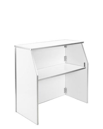 White Folding Portable Bar