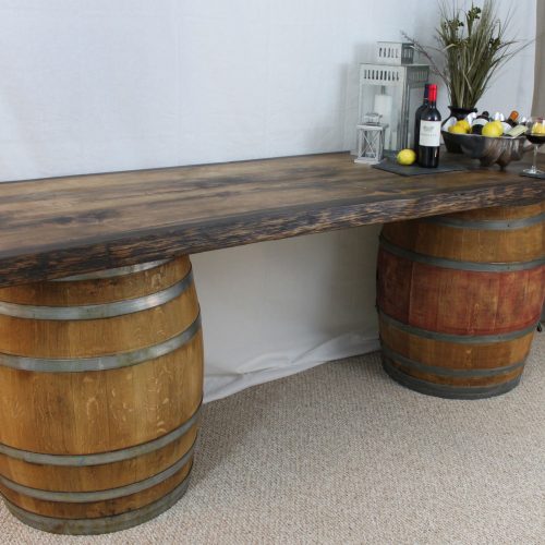 wine barrel bar